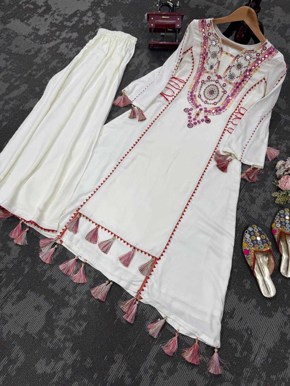 Ynf Reyon Cotton RIN133 1516 Suits & Dresses Wholesale Sharara Salwar Suits Party wear suits White Salwar Suit Manufacturer