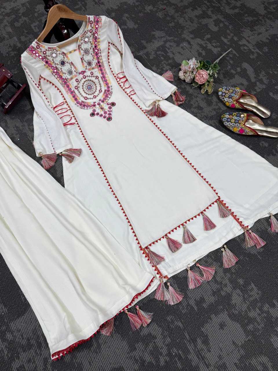 Ynf Reyon Cotton RIN133 1516 Suits & Dresses Wholesale Sharara Salwar Suits Party wear suits White Salwar Suit Manufacturer