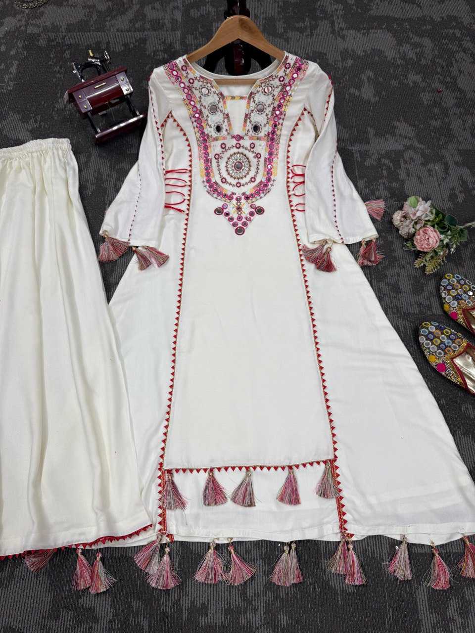 Ynf Reyon Cotton RIN133 1516 Suits & Dresses Wholesale Sharara Salwar Suits Party wear suits White Salwar Suit Manufacturer