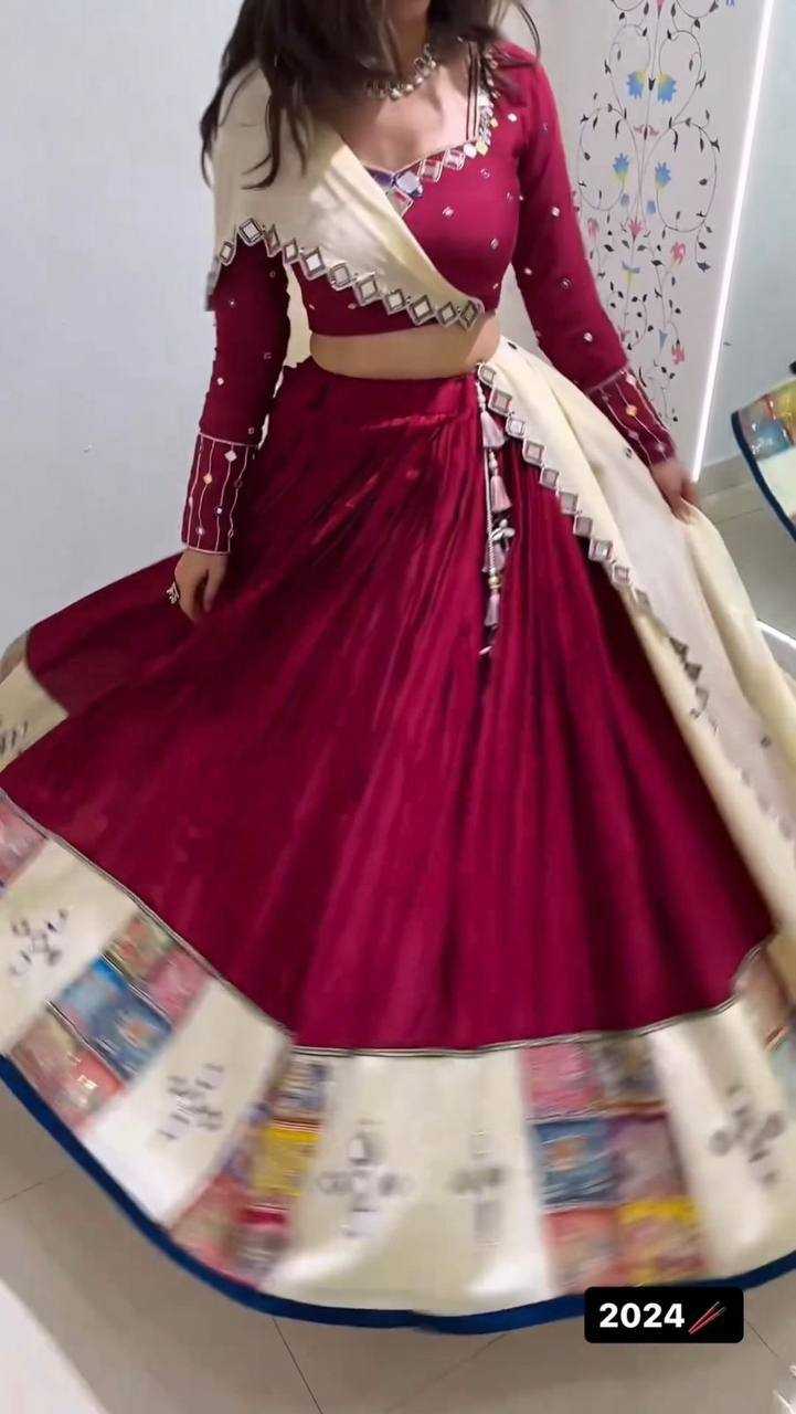Ynf Reyon Cotton RIN162 290 Lehengas Festive Collections Wholesale Fancy Lehenga Printed Lehenga Mirror Work Lehenga Navratri Chaniya Choli Manufacturer