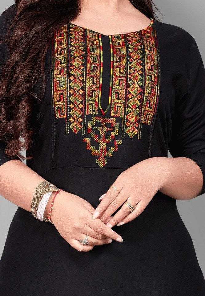 Ynf Reyon Cotton RIN220 SANIYA Kurti Wholesale Casual Kurtis Workwear Kurtis Embroidered Kurtis Manufacturer