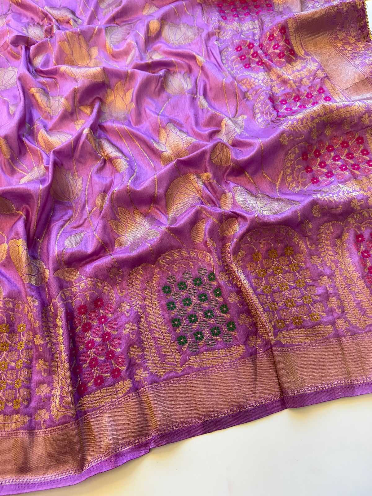 Ynf Russian Silk KESH484 Meenakari Silk Sarees Wholesale Soft Silk Sarees Designer Silk Sarees Zari Border Silk Sarees Manufacturer