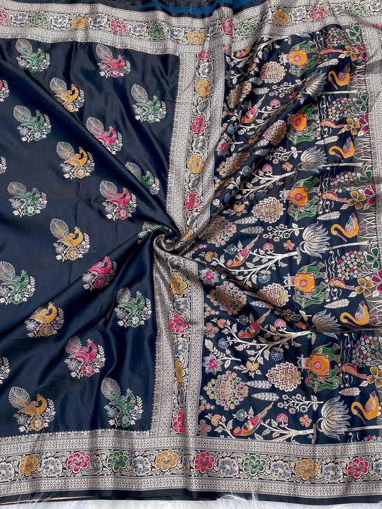 Ynf Satin KESH249 Satin Mor Sarees Wholesale Designer Sarees Fancy Sarees Satin Sarees Manufacturer