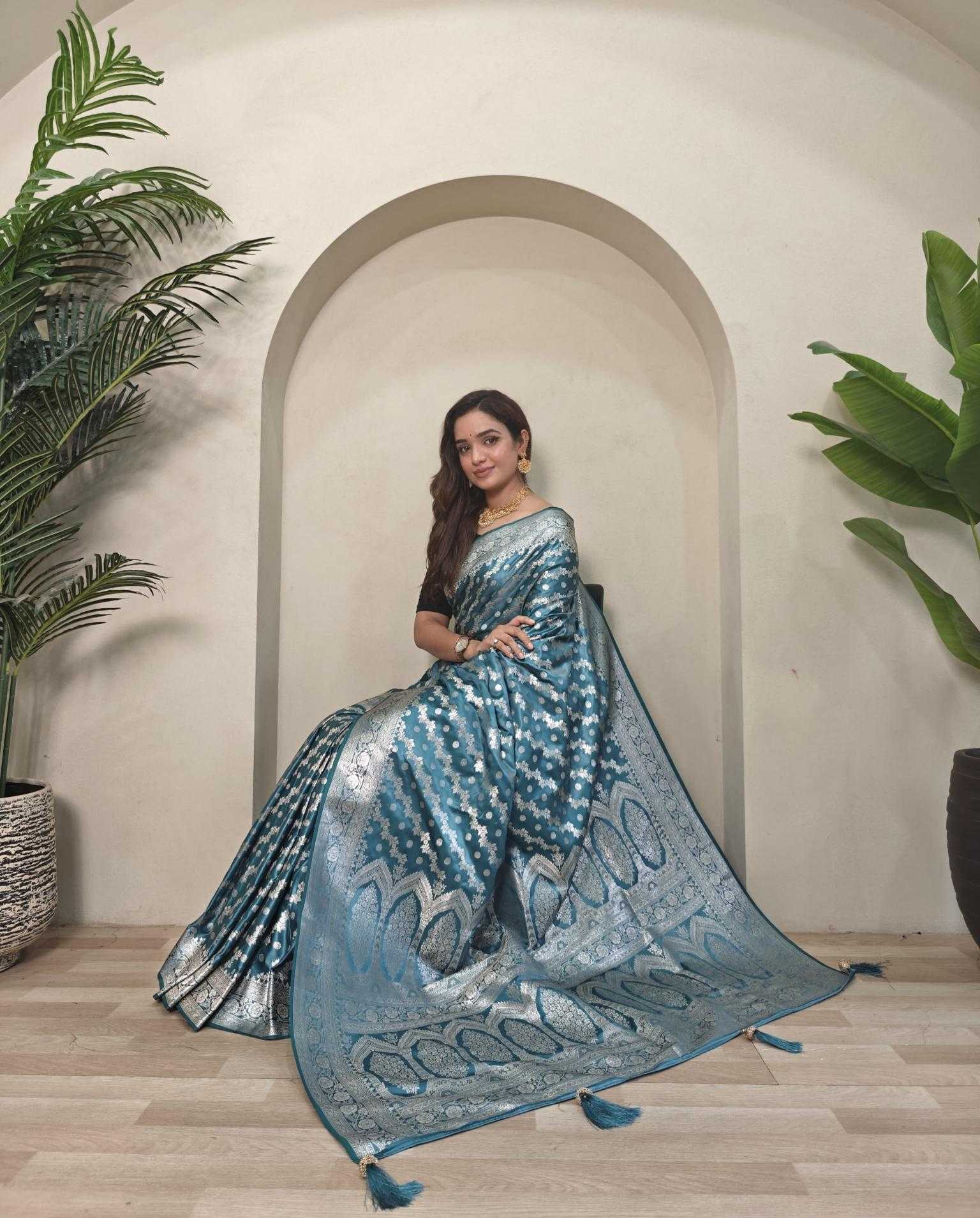 Ynf Satin KESH249 Vamika Sarees Wholesale Designer Sarees Traditional Sarees Satin Sarees Manufacturer