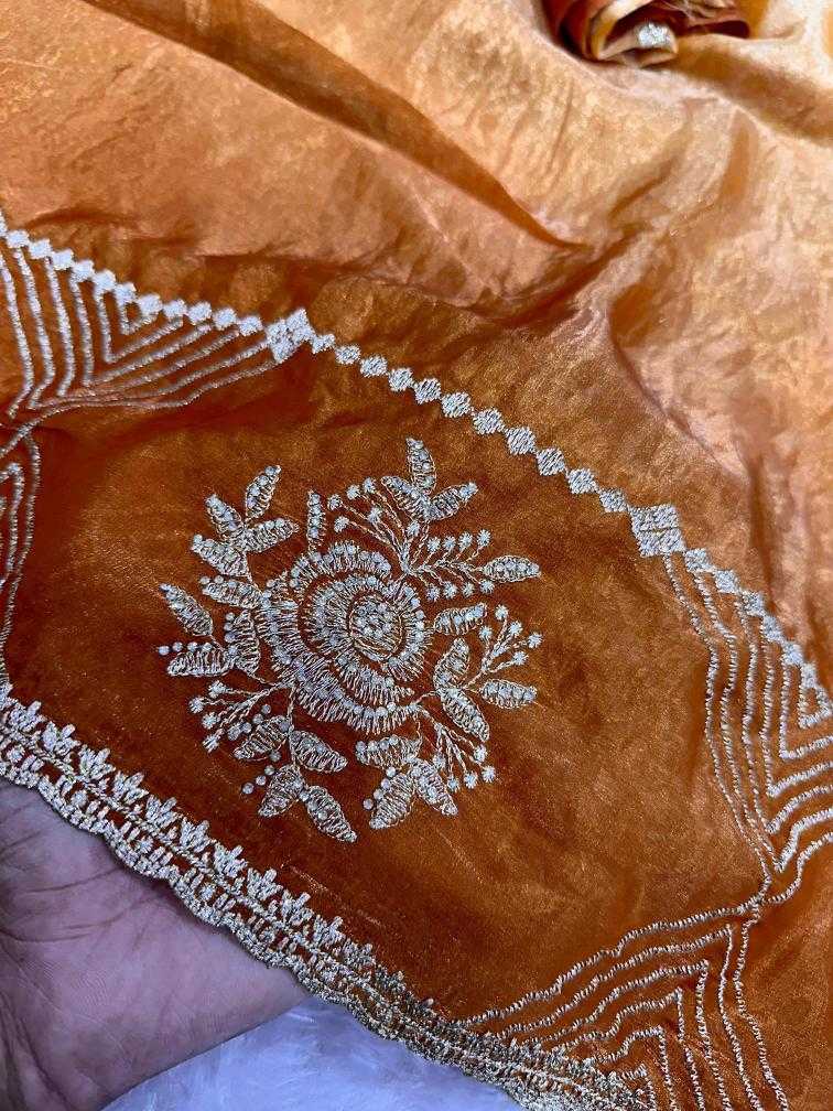 Ynf Satin KESH500 Himanshi Sarees Wholesale Embroidered Sarees Zari Border Sarees Satin Sarees Manufacturer