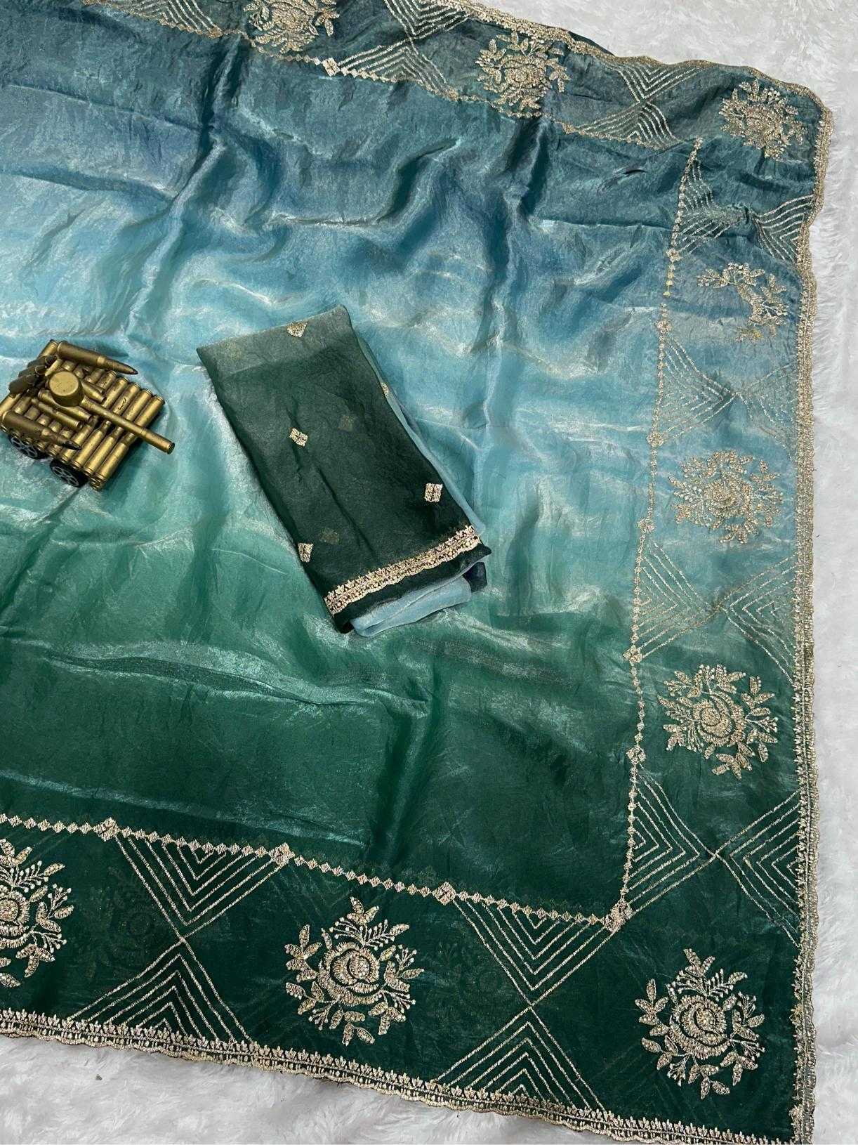 Ynf Satin KESH500 Himanshi Sarees Wholesale Embroidered Sarees Zari Border Sarees Satin Sarees Manufacturer