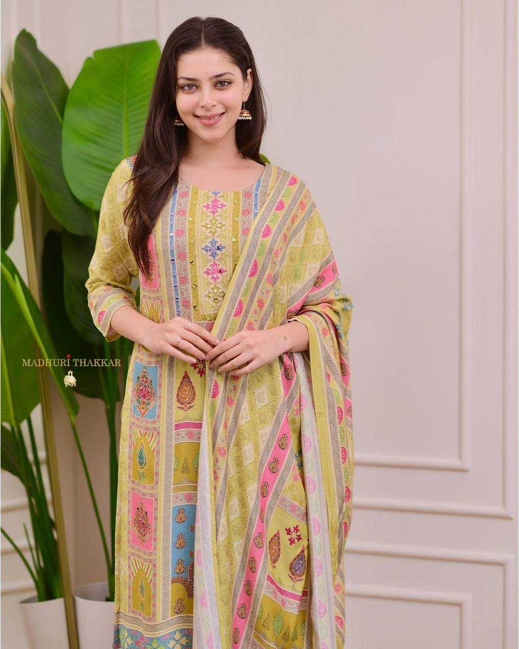Ynf Satin KESH501 ELEMEMT Suits & Dresses Wholesale Printed Suits Ladies Silk Suit Party wear suits Manufacturer