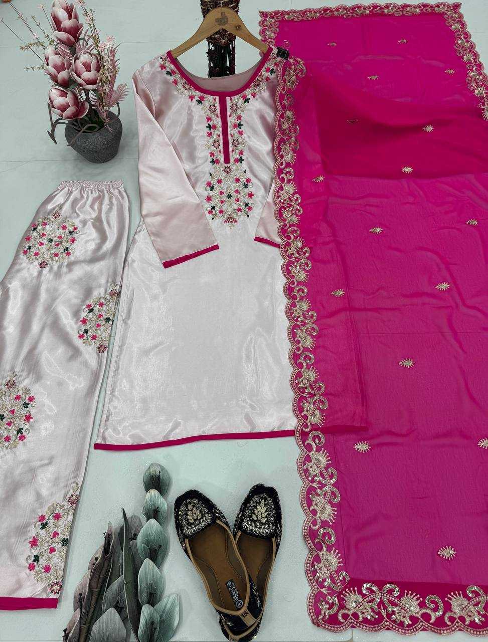 Ynf Satin KESH512 210 Suits & Dresses Wholesale Ladies Suits Dresses Designer Suits Manufacturer