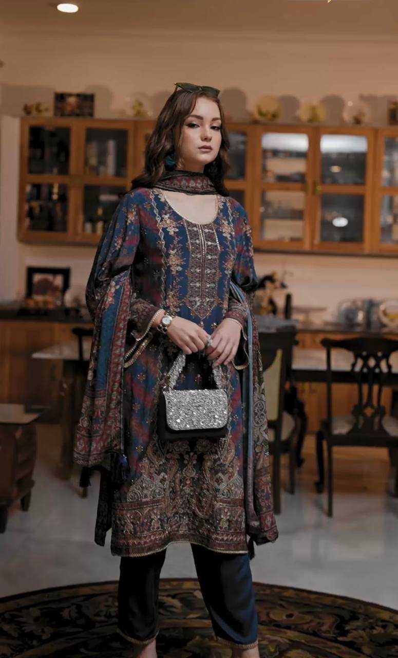 Ynf Satin KESH512 221 Islamic Clothing Wholesale Pakistani Suits Manufacturer