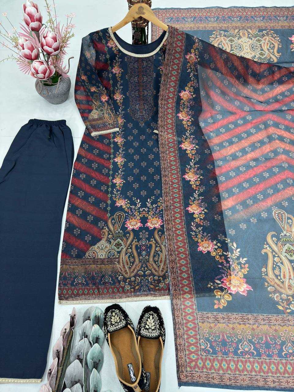 Ynf Satin KESH512 221 Islamic Clothing Wholesale Pakistani Suits Manufacturer