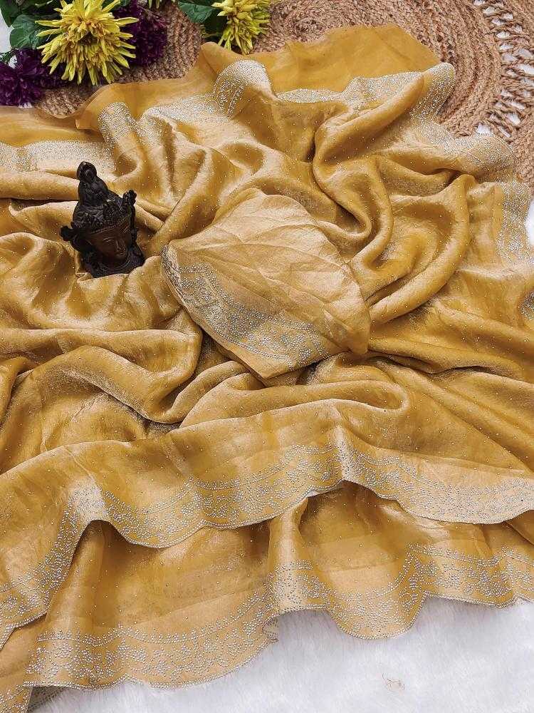 Ynf Satin RIN118 WESTERN Sarees Wholesale Designer Sarees Swarovski Sarees Satin Sarees Manufacturer