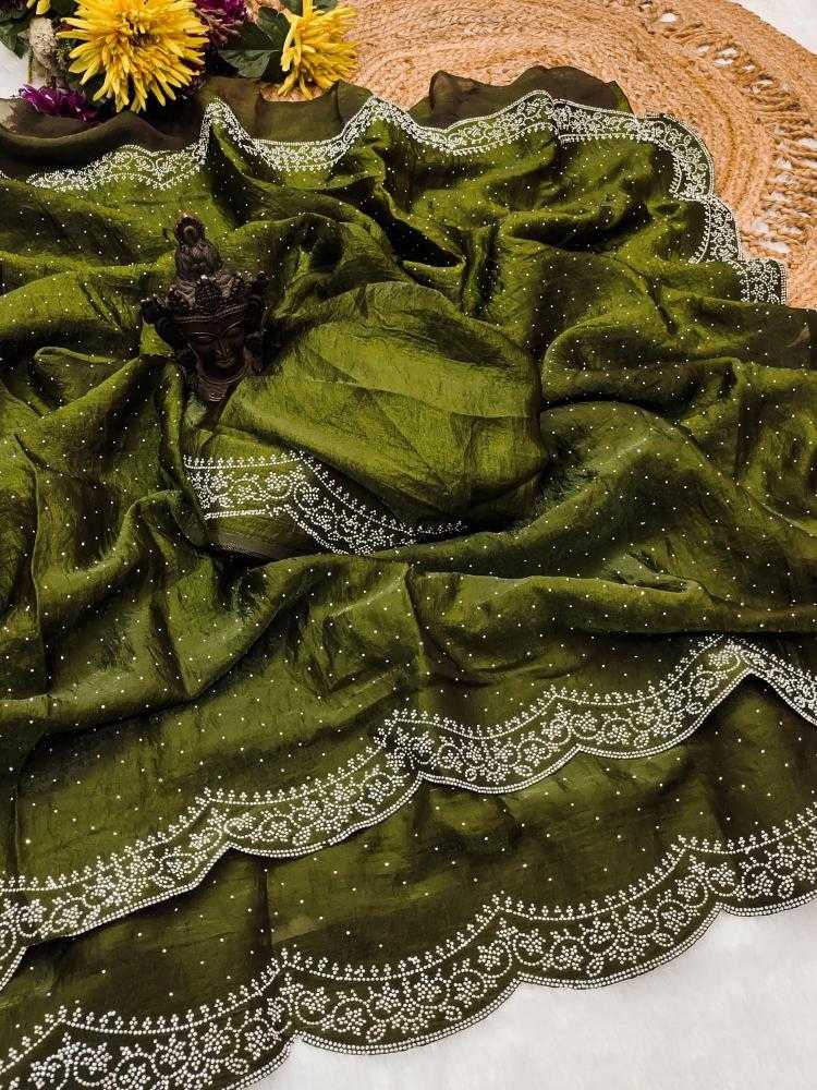 Ynf Satin RIN118 WESTERN Sarees Wholesale Designer Sarees Swarovski Sarees Satin Sarees Manufacturer