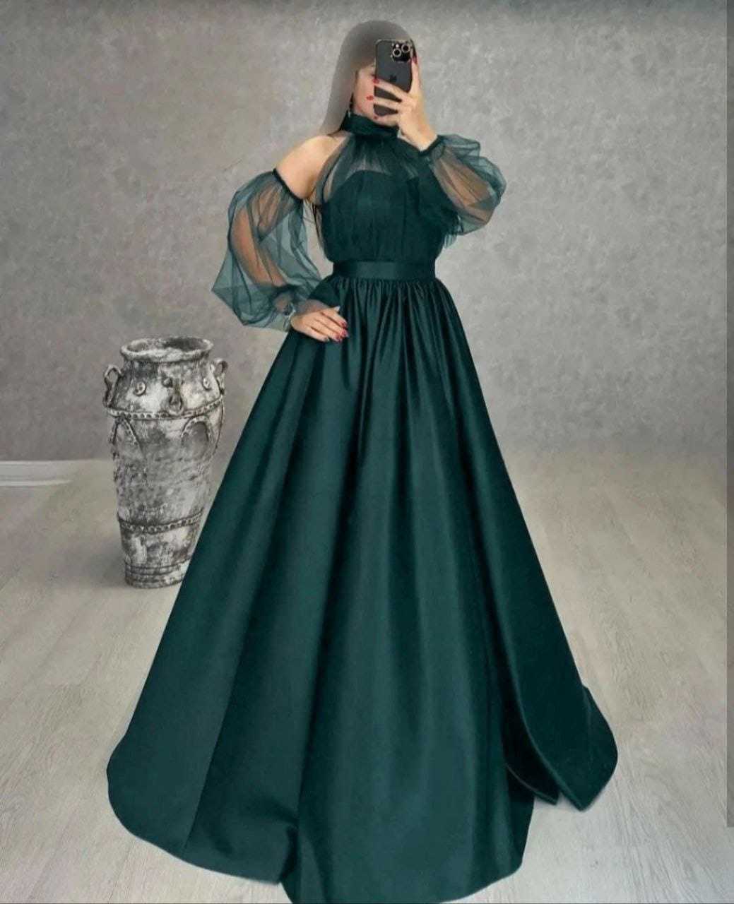 Ynf Satin RIN157 2148 Gowns Plus Size Collections Wholesale Party Gowns Net Gowns Satin Gowns Manufacturer