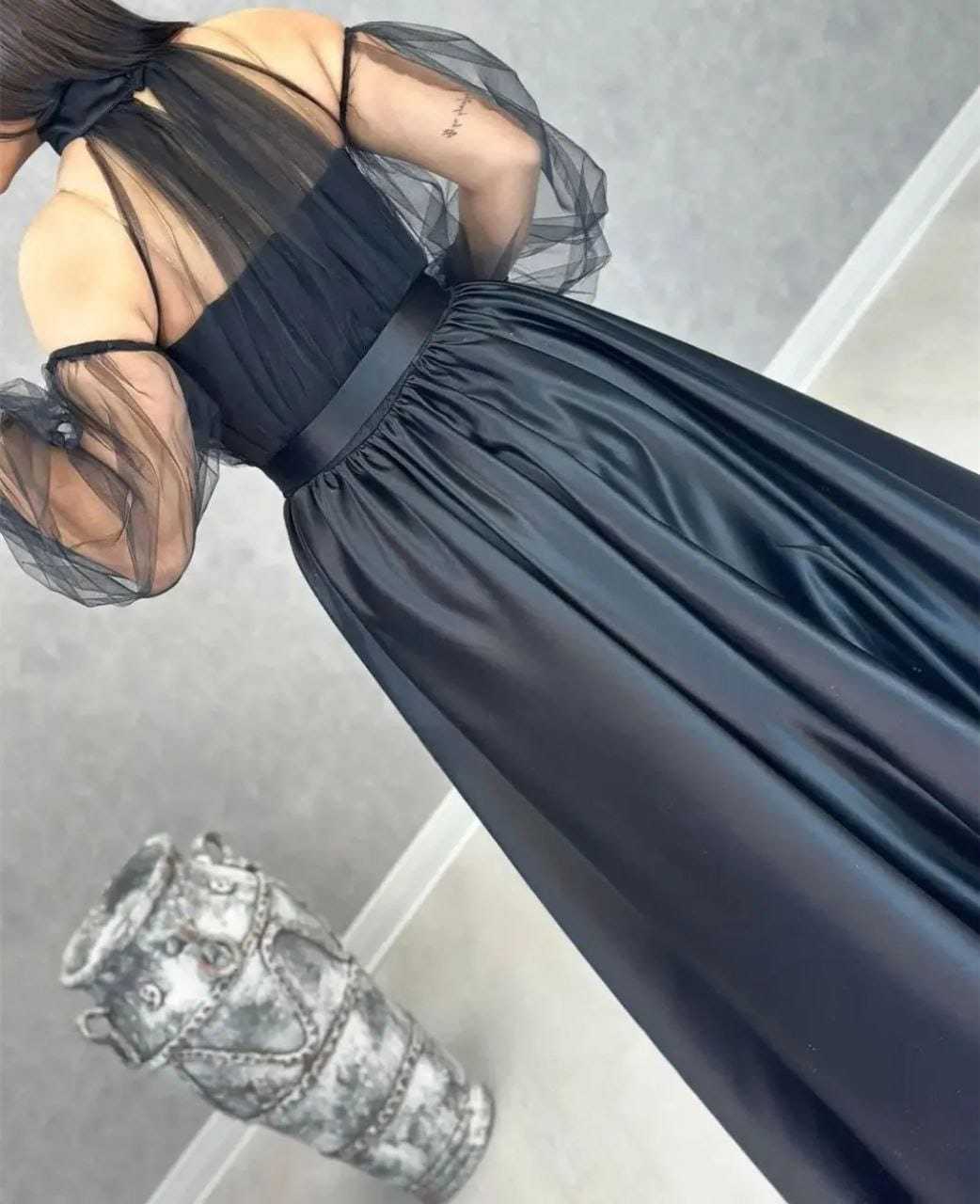 Ynf Satin RIN157 2148 Gowns Plus Size Collections Wholesale Party Gowns Net Gowns Satin Gowns Manufacturer