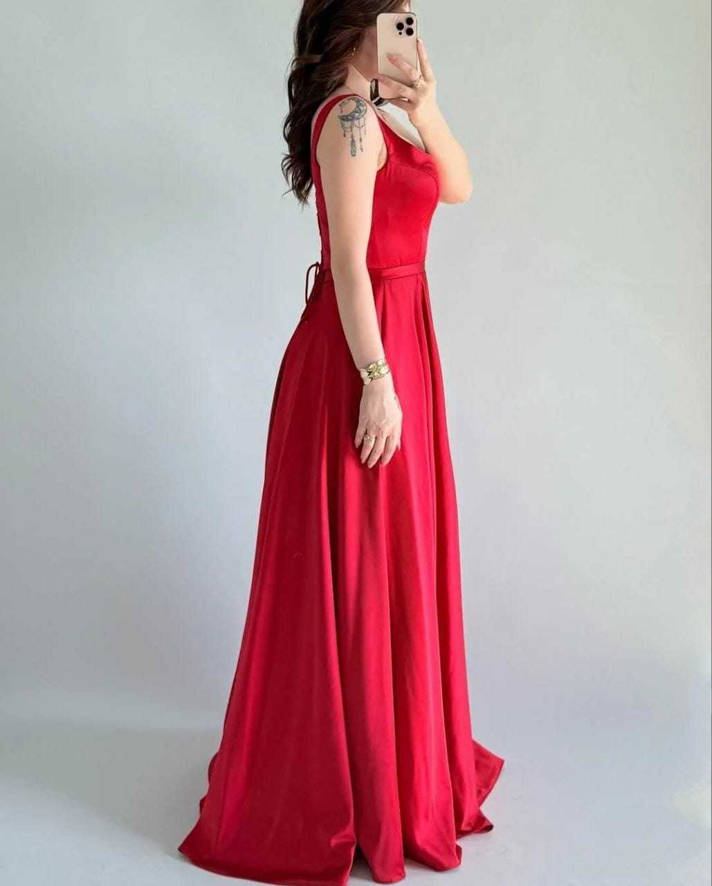 Ynf Satin RIN157 2151 Gowns Plus Size Collections Wholesale Party Gowns Designer Gowns Satin Gowns Manufacturer