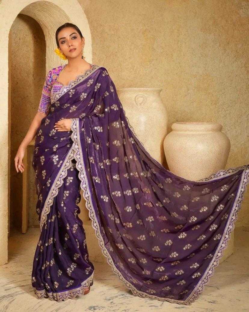 Ynf Satin RIN164 exclusive Sarees Wedding Collections Wholesale Printed Sarees Sequence Sarees Satin Sarees Manufacturer