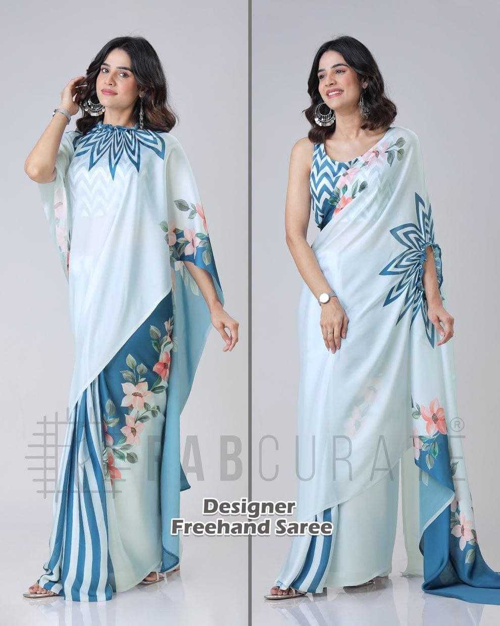 Ynf Satin RIN216 freehand saree Sarees Wedding Collections Festive Collections Wholesale Designer Sarees Ready To Wear Sarees Satin Sarees Manufacturer
