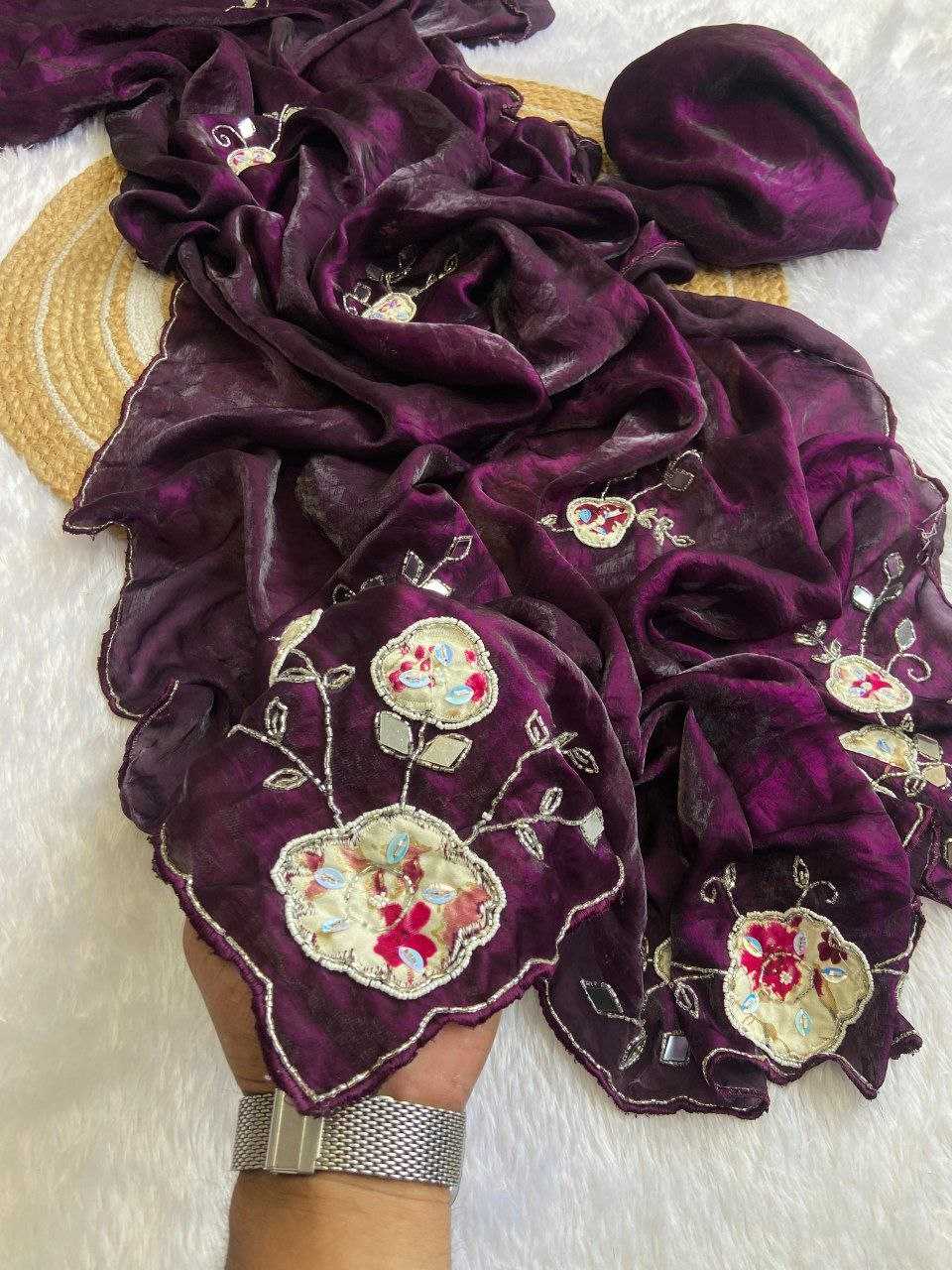 Ynf Satin RIN216 Neha Sarees Wedding Collections Festive Collections Wholesale Hand Work Sarees Satin Sarees Sarees With Blouse Manufacturer