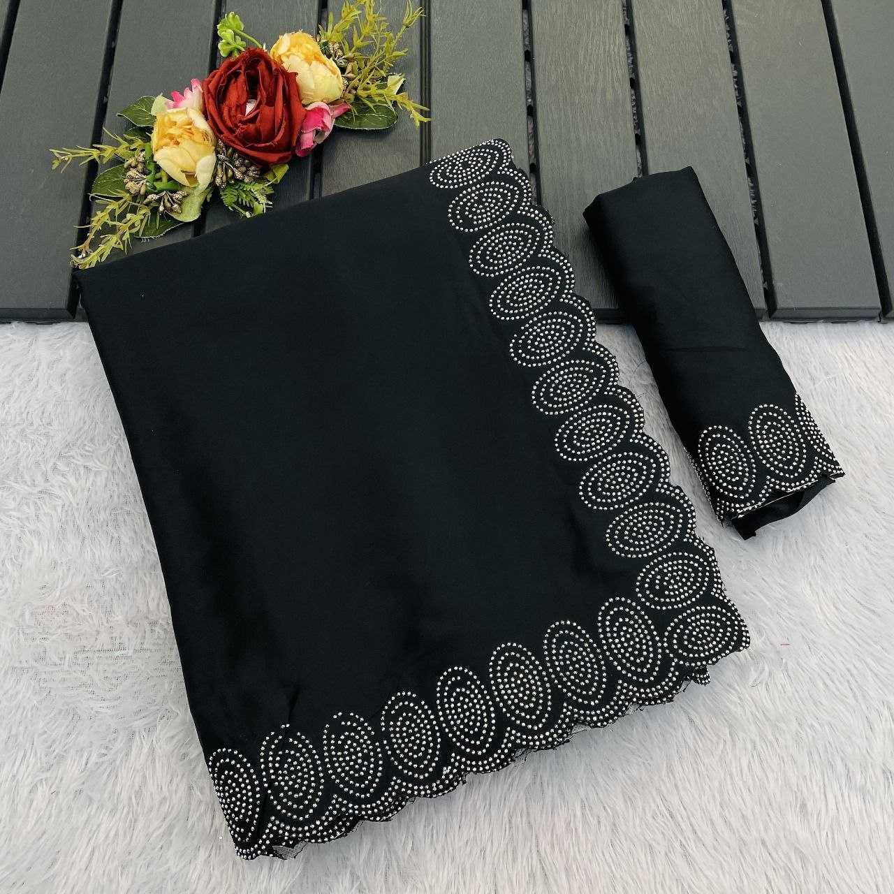 Ynf Satin RIN216 shrusti Sarees Wholesale Party Wear Sarees Fancy Sarees Lace Border Sarees Manufacturer