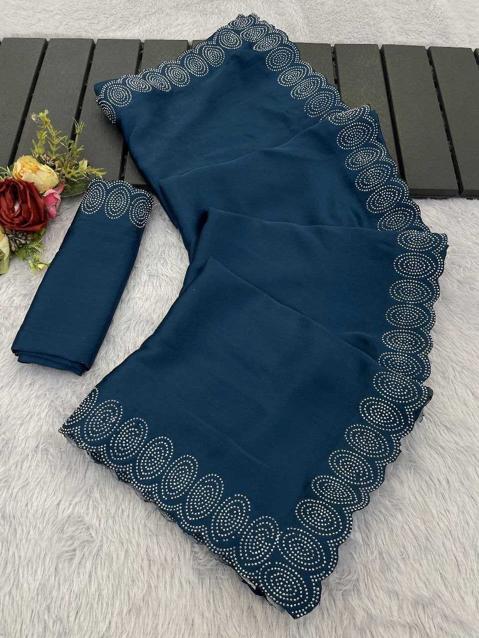 Ynf Satin RIN216 shrusti Sarees Wholesale Party Wear Sarees Fancy Sarees Lace Border Sarees Manufacturer