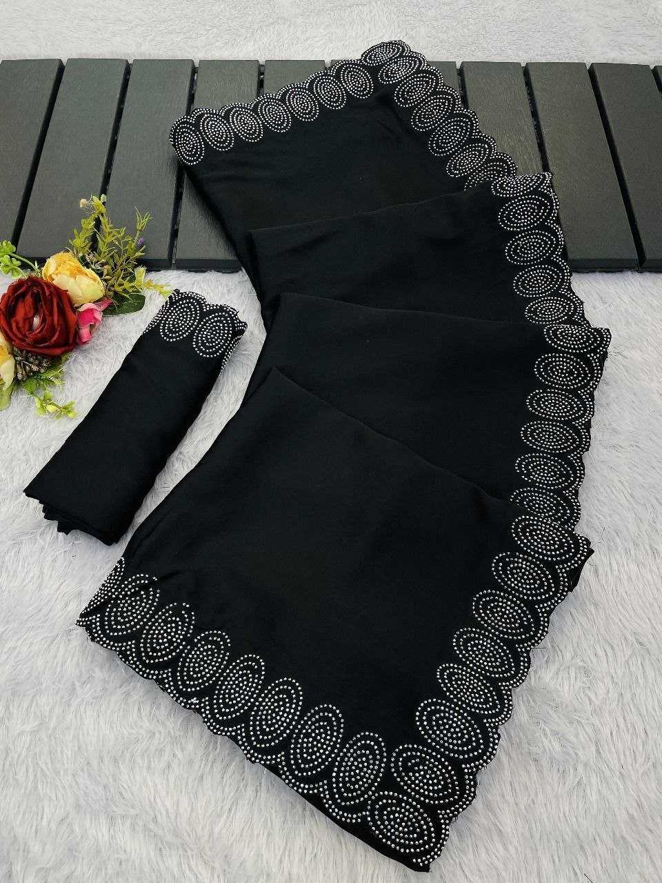 Ynf Satin RIN216 shrusti Sarees Wholesale Party Wear Sarees Fancy Sarees Lace Border Sarees Manufacturer