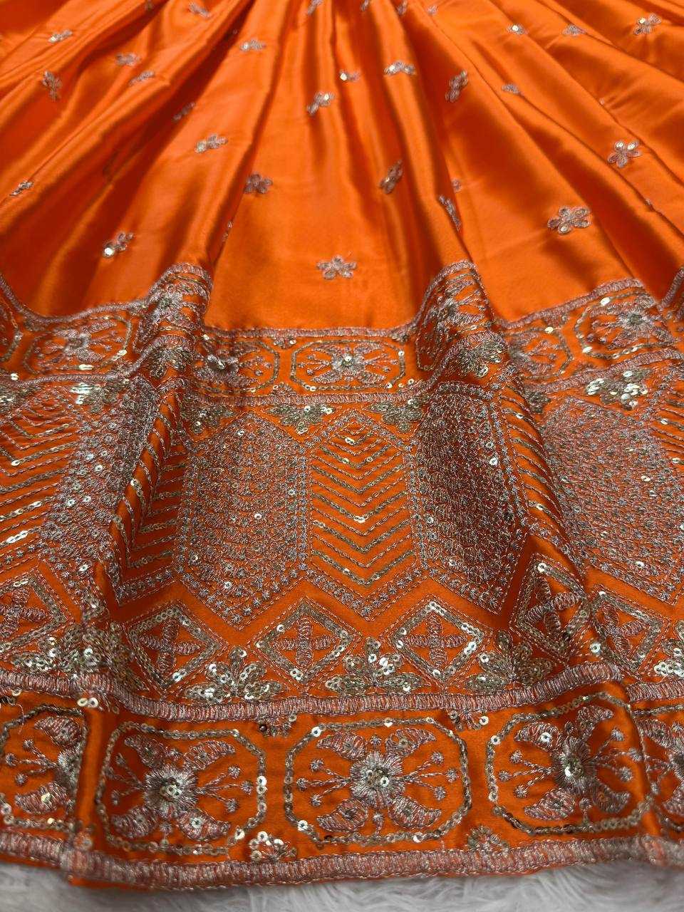 Ynf Satin Silk RIN162 308 Lehengas Wholesale Traditional Lehenga Silk Lehenga Embroidered Lehenga Manufacturer