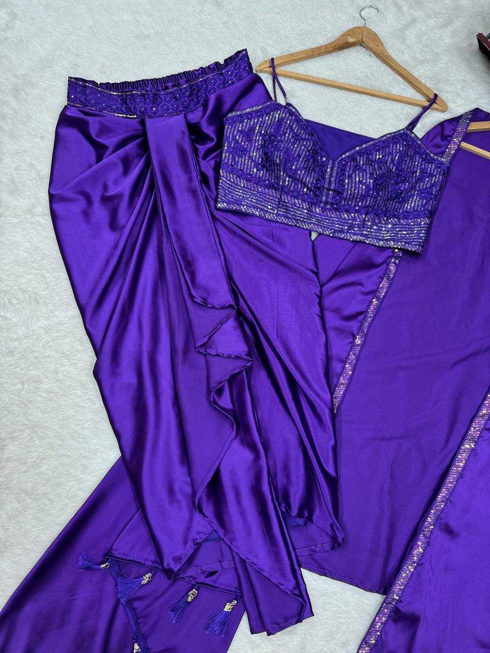 Ynf Satin Silk RIN162 5842 Suits & Dresses Wholesale Indo Western Dresses Party Wear Dresses Wedding guest dresses Manufacturer