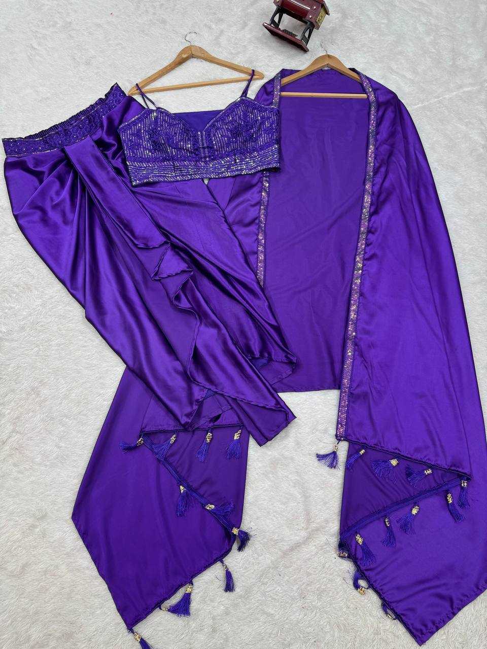 Ynf Satin Silk RIN162 5842 Suits & Dresses Wholesale Indo Western Dresses Party Wear Dresses Wedding guest dresses Manufacturer