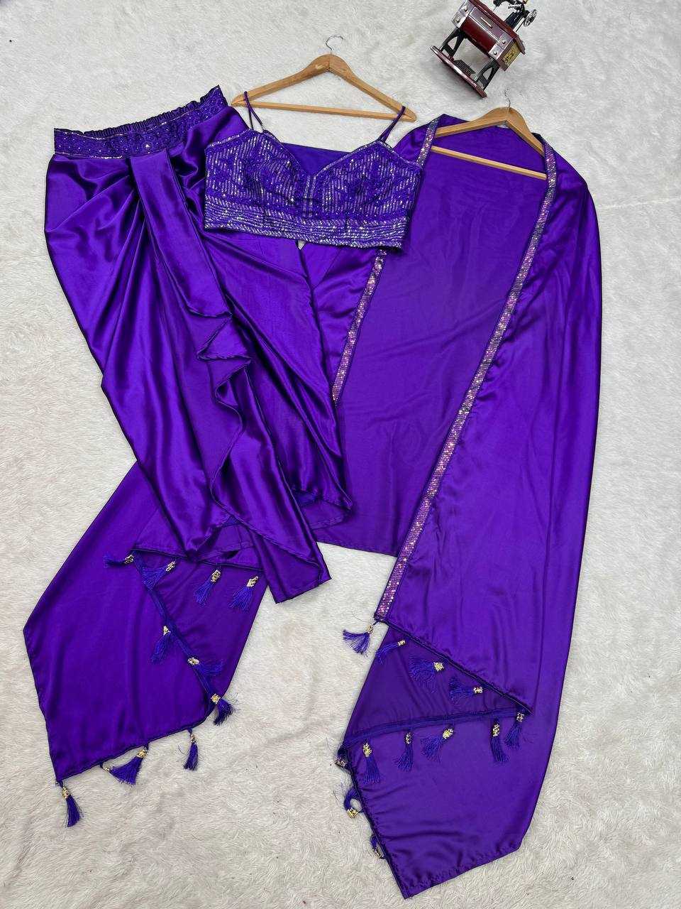 Ynf Satin Silk RIN162 5842 Suits & Dresses Wholesale Indo Western Dresses Party Wear Dresses Wedding guest dresses Manufacturer