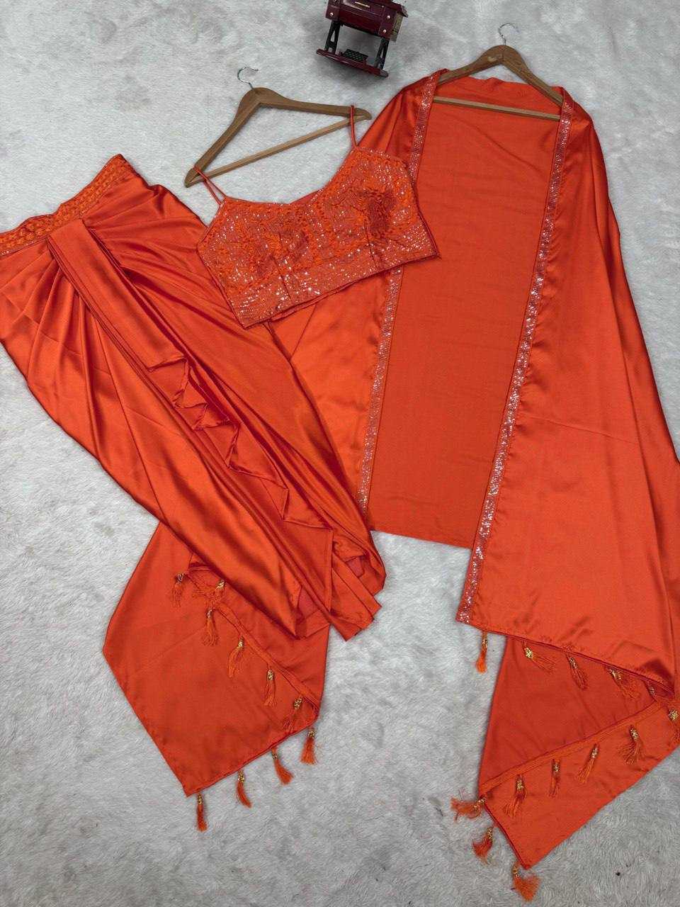 Ynf Satin Silk RIN162 5842 Suits & Dresses Wholesale Indo Western Dresses Party Wear Dresses Wedding guest dresses Manufacturer