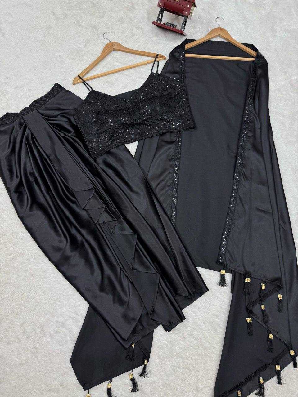 Ynf Satin Silk RIN162 5842 Suits & Dresses Wholesale Indo Western Dresses Party Wear Dresses Wedding guest dresses Manufacturer