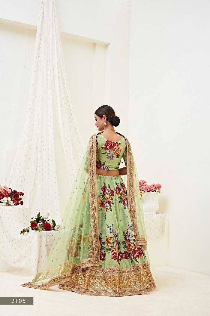 Ynf Satin Silk RIN227 2105 Lehengas Wedding Collections Festive Collections Wholesale Silk Lehenga Printed Lehenga Lehenga With Blouse Manufacturer