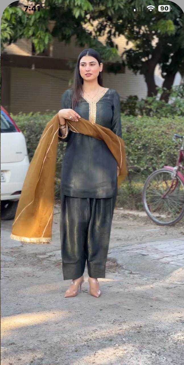 Ynf Shimmer silk KESH159 1350 Suits & Dresses Wholesale Ladies Salwar Suits Ladies Silk Suit Black Salwar Suit Manufacturer