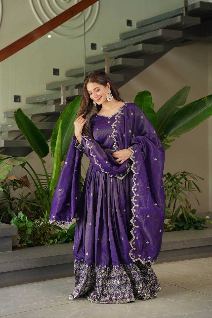 Ynf Shimmer silk KESH490 659 Gowns Wholesale Embroidery Gowns Party Gowns Long Gowns Manufacturer