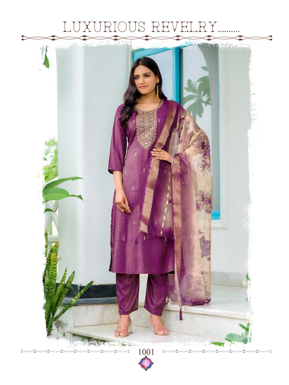 Ynf Shimmer silk RIN190 AANCHI-OLA Setwise Collections Wholesale Dresses & Suits Catalogs Manufacturer