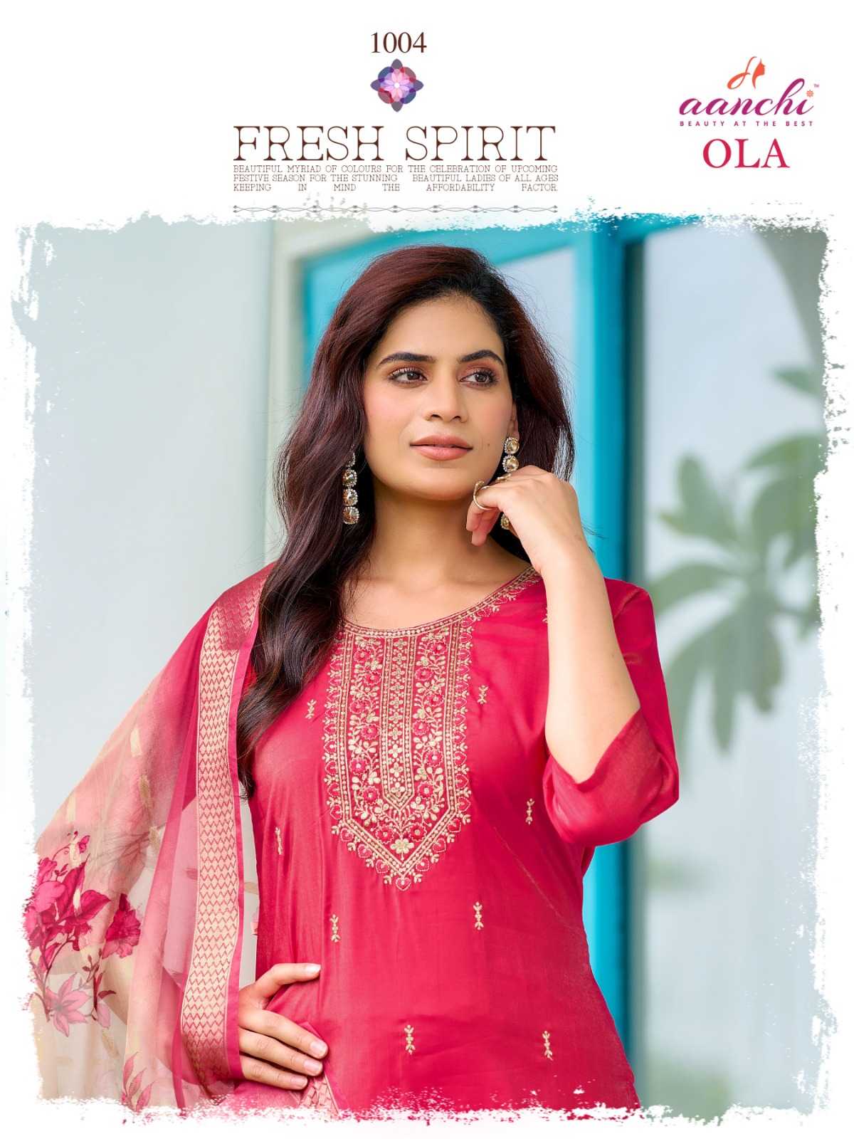 Ynf Shimmer silk RIN190 AANCHI-OLA Setwise Collections Wholesale Dresses & Suits Catalogs Manufacturer