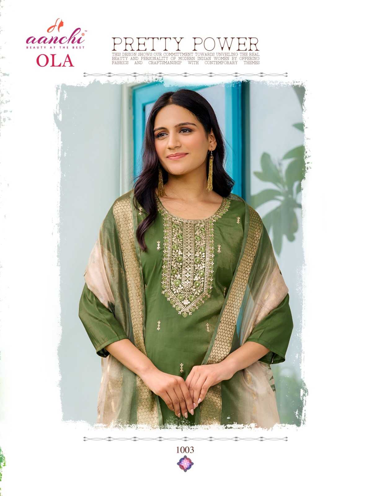 Ynf Shimmer silk RIN190 AANCHI-OLA Setwise Collections Wholesale Dresses & Suits Catalogs Manufacturer
