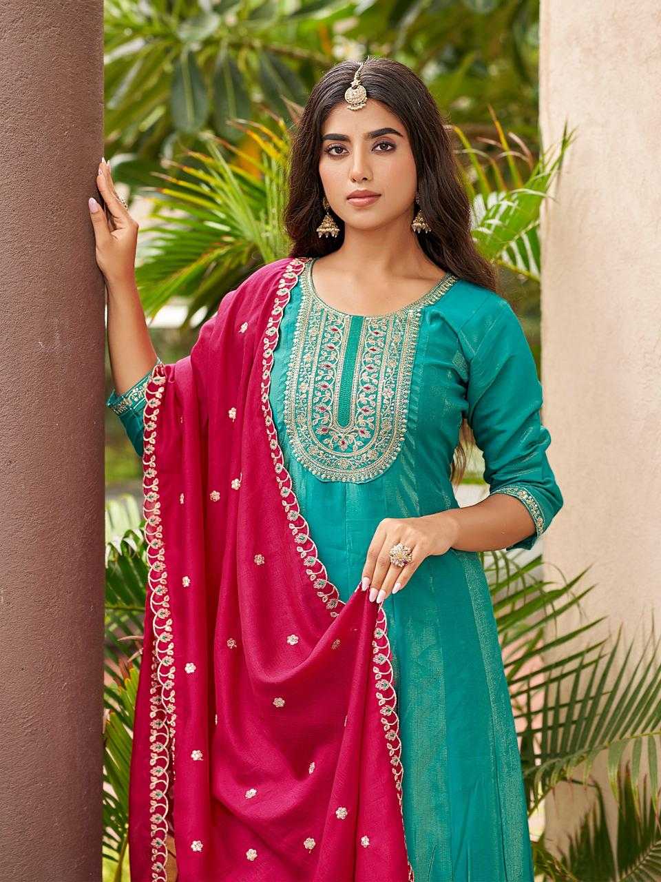 Ynf Shimmer silk RIN190 AANCHI-PLUS SOCH Setwise Collections Wholesale Dresses & Suits Catalogs Manufacturer
