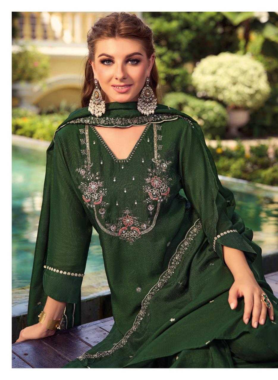 Ynf Shimmer silk RIN190 LADY LEELA-NOOR-2 Setwise Collections Wholesale Dresses & Suits Catalogs Manufacturer