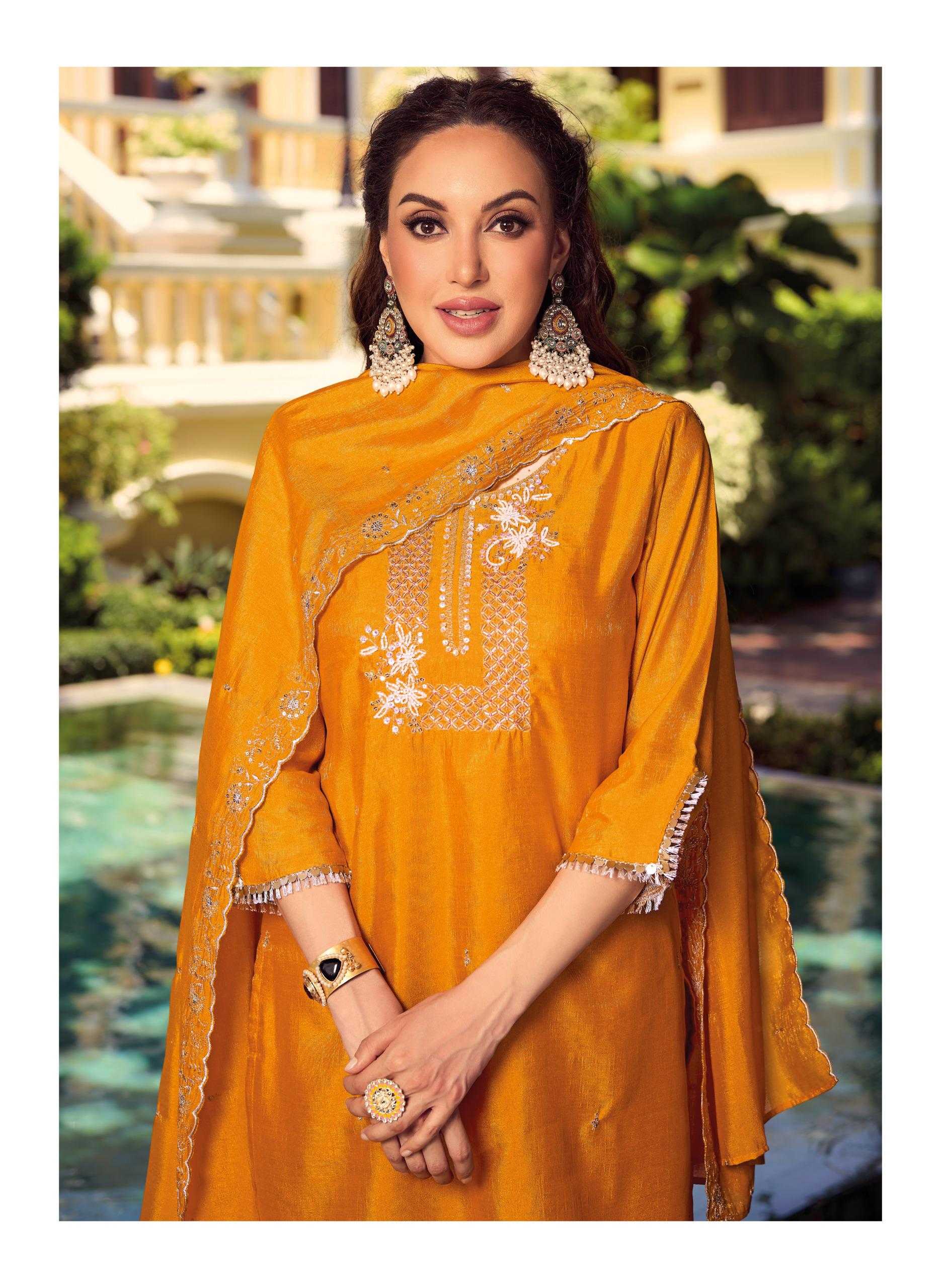 Ynf Shimmer silk RIN190 LADY LEELA-NOOR-2 Setwise Collections Wholesale Dresses & Suits Catalogs Manufacturer