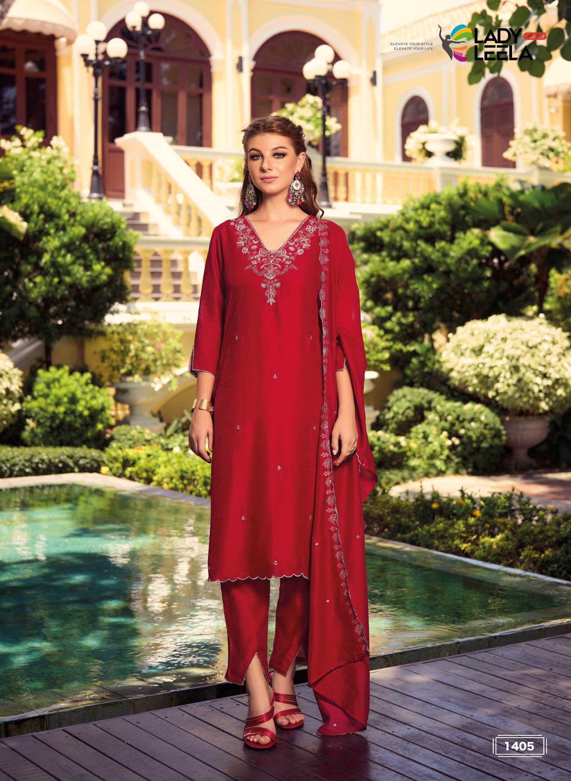 Ynf Shimmer silk RIN190 LADY LEELA-NOOR-2 Setwise Collections Wholesale Dresses & Suits Catalogs Manufacturer