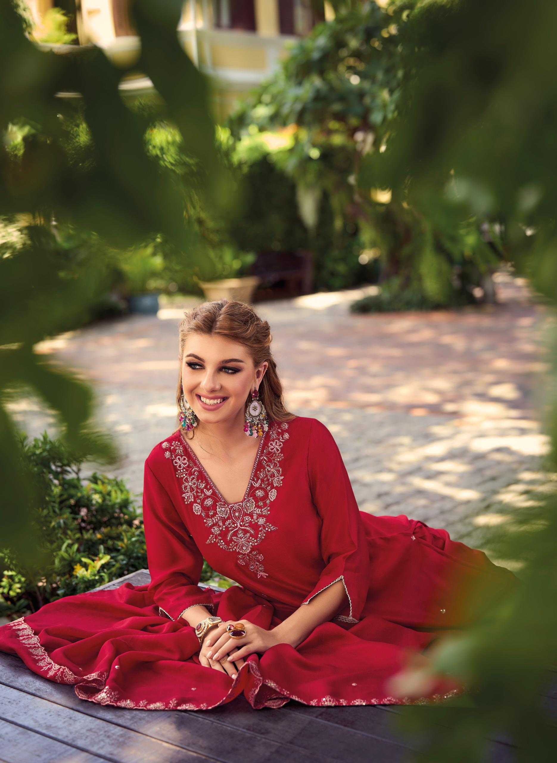 Ynf Shimmer silk RIN190 LADY LEELA-NOOR-2 Setwise Collections Wholesale Dresses & Suits Catalogs Manufacturer