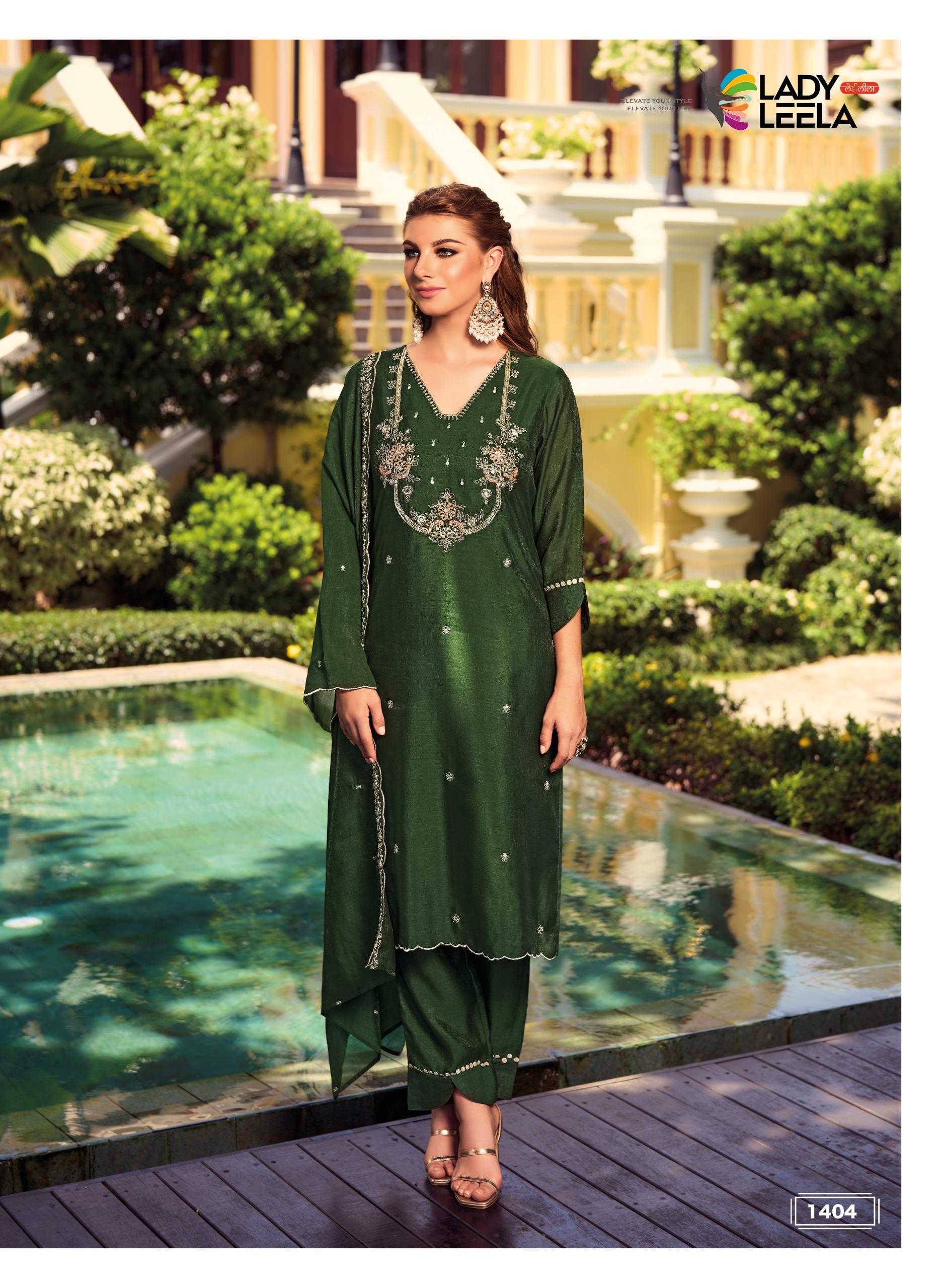 Ynf Shimmer silk RIN190 LADY LEELA-NOOR-2 Setwise Collections Wholesale Dresses & Suits Catalogs Manufacturer