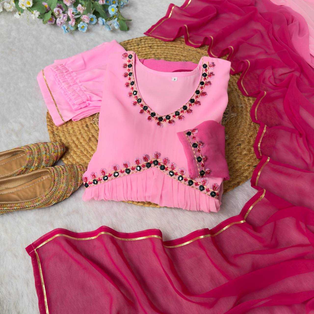 Ynf Silk Cotton Gowns Wholesale Embroidery Gowns Party Gowns Bollywood Style Gowns Manufacturer
