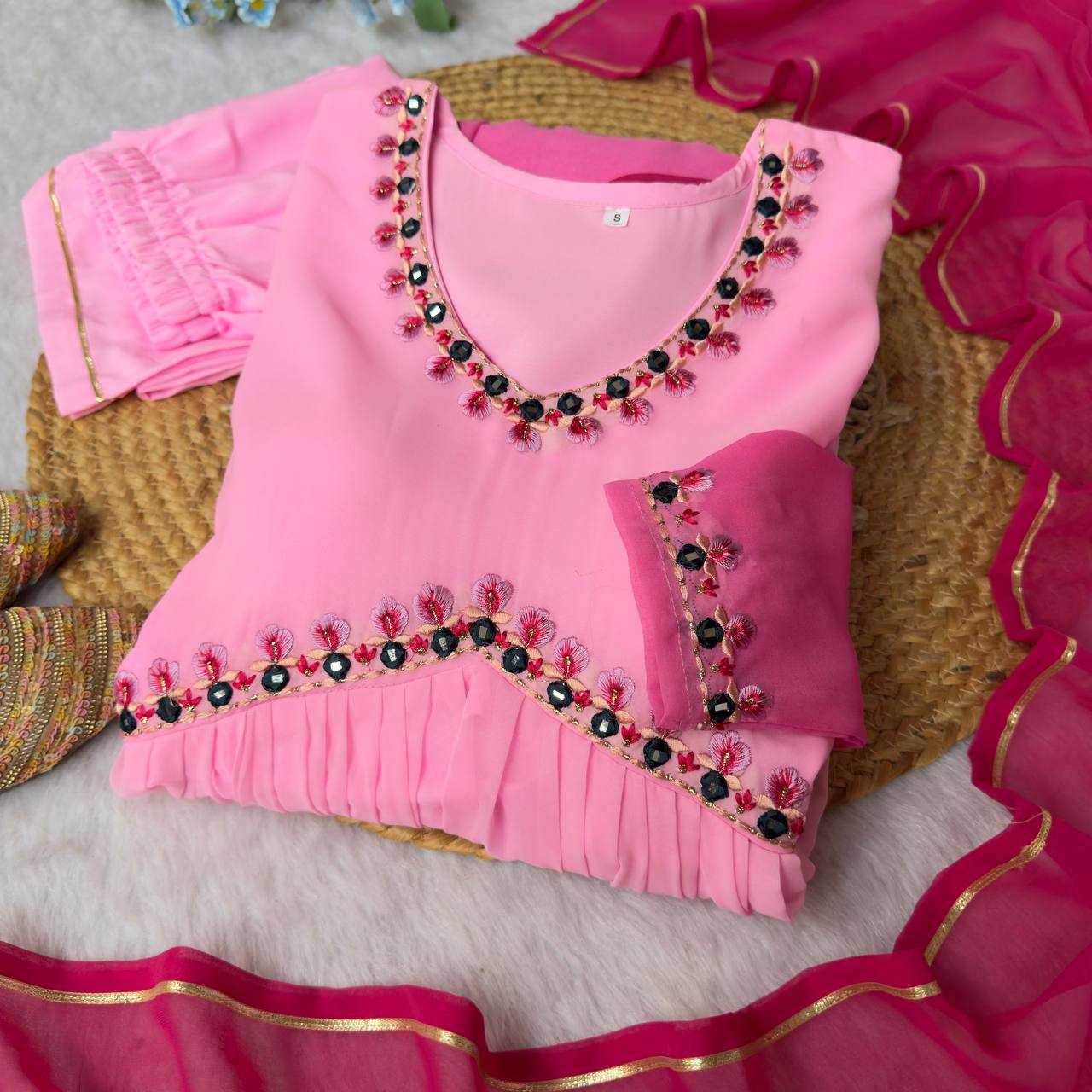 Ynf Silk Cotton Gowns Wholesale Embroidery Gowns Party Gowns Bollywood Style Gowns Manufacturer