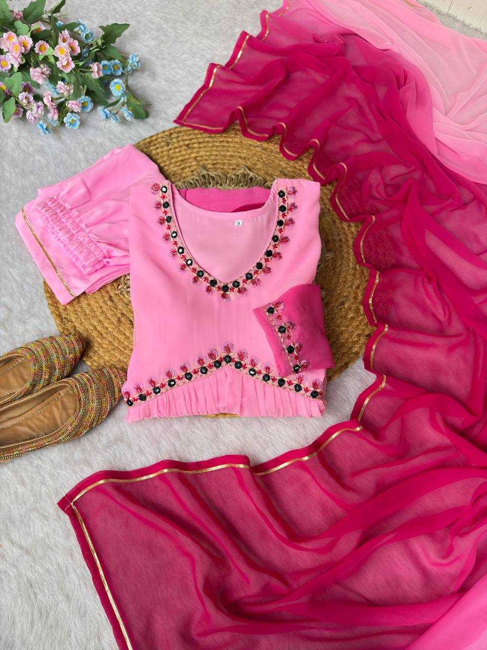 Ynf Silk Cotton Gowns Wholesale Embroidery Gowns Party Gowns Bollywood Style Gowns Manufacturer