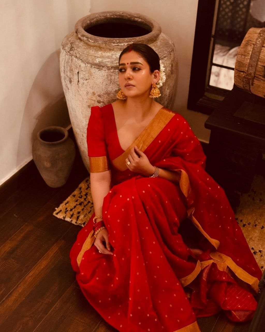 Ynf Silk Cotton KESH525 NAYANTHARA SPECIAL RED Silk Sarees Bollywood Collections Wholesale Cotton Silk Sarees Nayanthara Manufacturer
