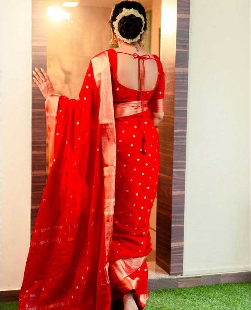 Ynf Silk Cotton KESH525 NAYANTHARA SPECIAL RED Silk Sarees Bollywood Collections Wholesale Cotton Silk Sarees Nayanthara Manufacturer