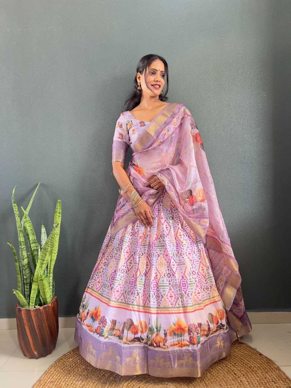 Ynf Silk Cotton KESH554 BRAMOS Lehengas Wholesale Silk Lehenga Printed Lehenga Manufacturer