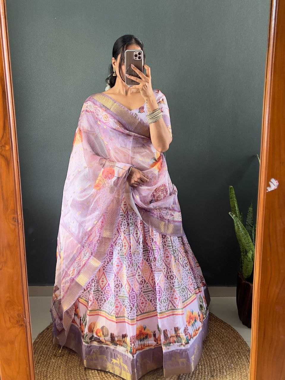 Ynf Silk Cotton KESH554 BRAMOS Lehengas Wholesale Silk Lehenga Printed Lehenga Manufacturer